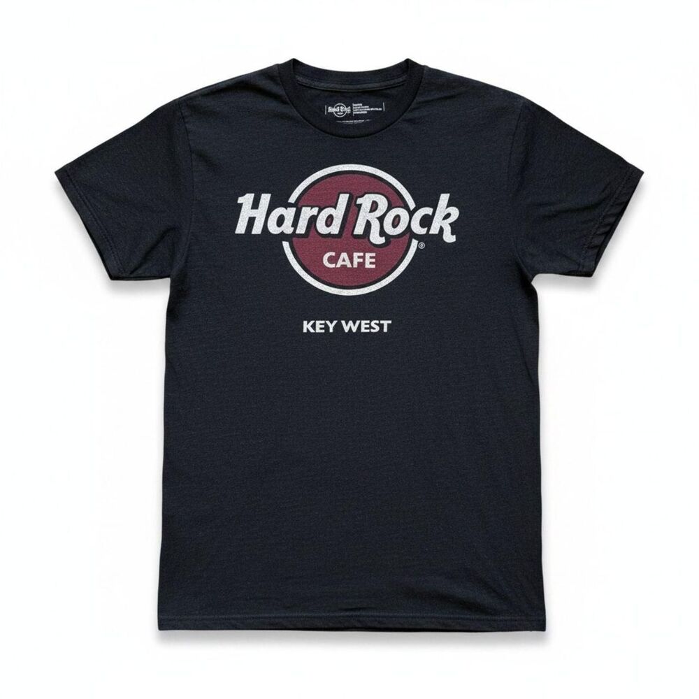 Hard Rock Cafe Key West black graphic t-shirt unisex size M